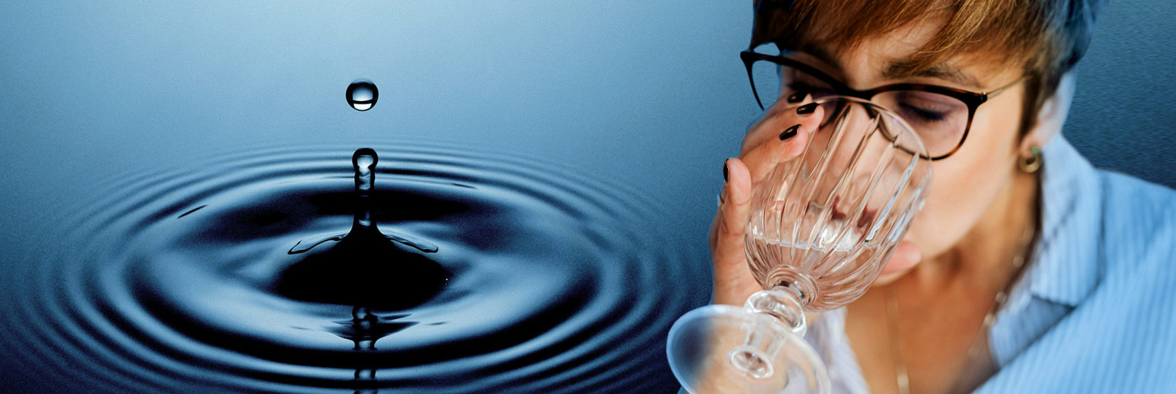 Wasser und Trinkglas – OPTILeMO Motiv