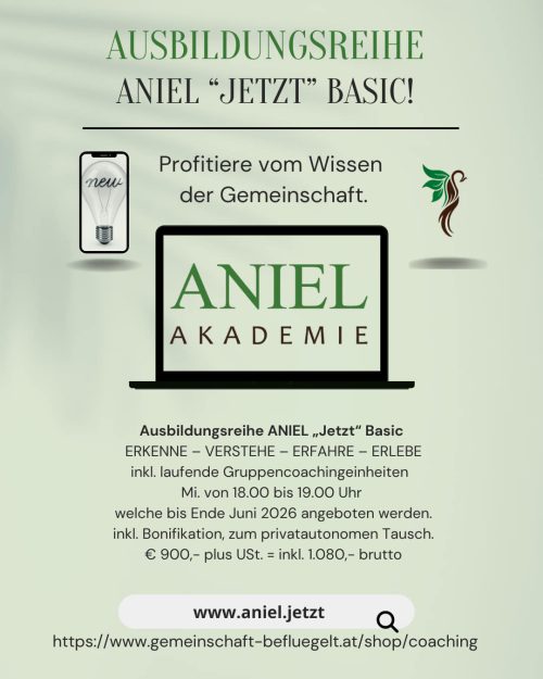 Ausbildungsreihe Aniel Jetzt Basic